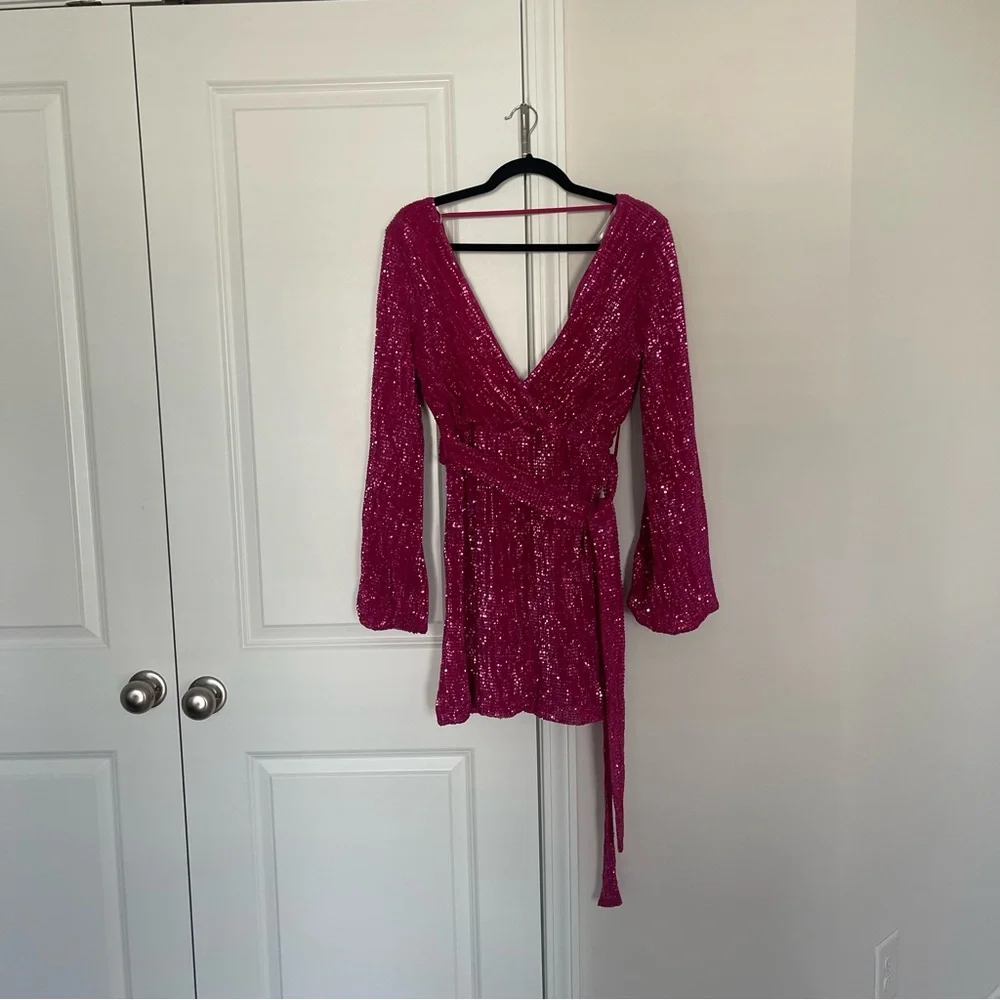 Hello Molly Pink Mini Dress - Picture 4 of 8